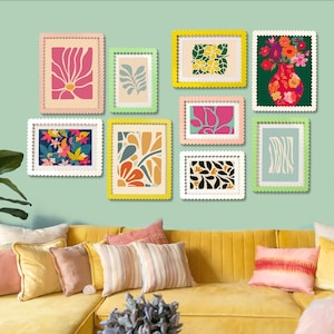 Cottage Collage Frames, Floting Photo Frames, Modern Print Frame, Fucky Frame For Wall, Personalized Frame Wall, Gift For Her, Wall Frames