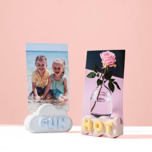 Exhibición de fotos de niños, portatarjetas, exhibición de dibujos de niños, soporte para tarjetas de boda, marco de arte para guardería, soporte para tarjetas de lugar para baby shower, fotos de mascotas