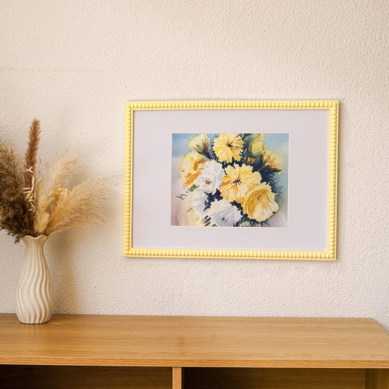 Colorful Wooden Bobbin Frame,4x6 Bobbin Range Picture Frame Photo Print