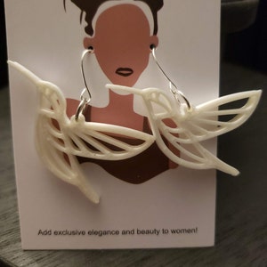 Hummingbird 3D Earrings
