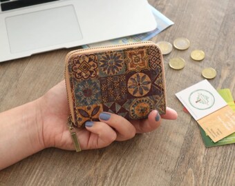 Small wallet Vegan wallet for women wallet, women Сork wallet
