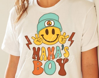 Smile Mamas Boy PNG Tshirt Sublimation