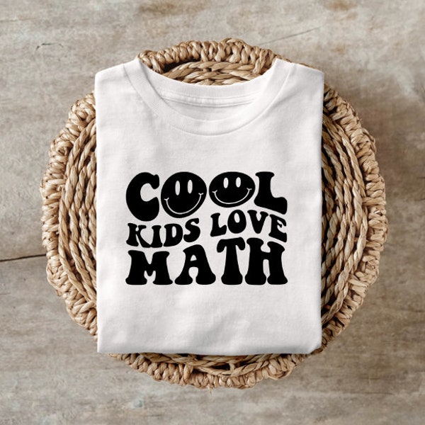 Cool Kids Love Math SVG PNG | Math Teacher SVG | Math Teacher gift | Teacher svg png for Cricut and Silhouette | Funny Math Teacher