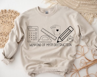 Weapons of Math Destruction SVG PNG | Math Teacher SVG | Math Teacher Shirt | Funny Teacher Shirt | Teacher svg for Cricut projects