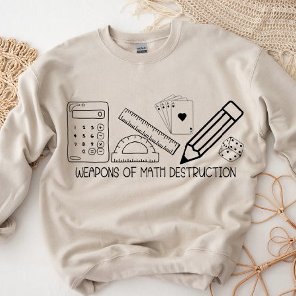 Weapons of Math Destruction SVG PNG | Math Teacher SVG | Math Teacher Shirt | Funny Teacher Shirt | Teacher svg for Cricut projects