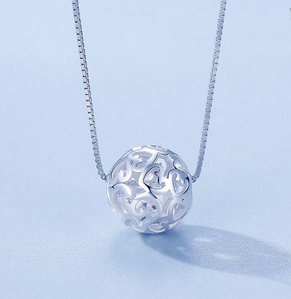 ■ENGBROX■ silver925 glassy heart ball necklace EBNL25030 glassy heart ball necklace - ENGBROX | 60% - Asian Fashion