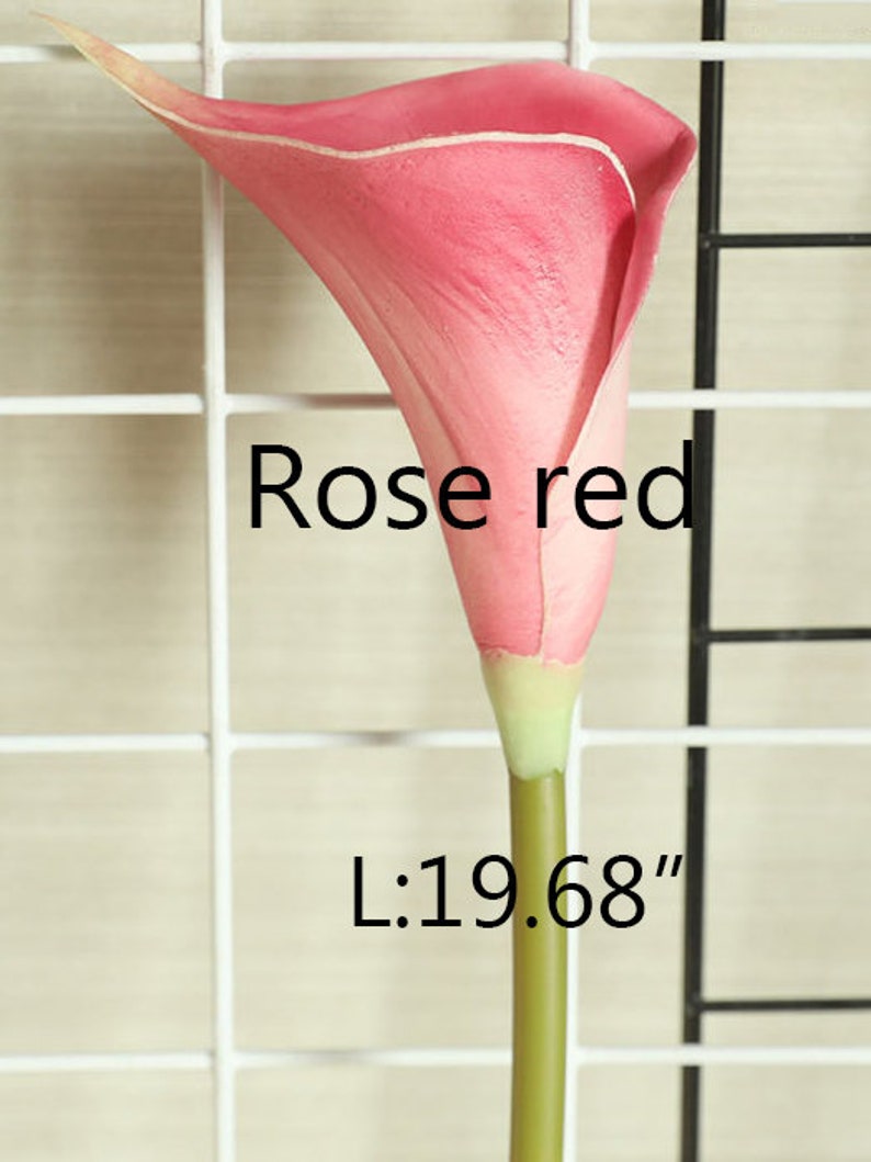 Artificial Calla Lily Stem, Fake Flower Craft, Bridal Bouquet Filler