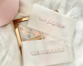 A6 Frosted Envelope Cash Stuffing Envelope Money Budget Envelope Pink Frosted Envelope A6 Cash Envelope A6 Transparent Envelope for Cash