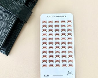 Fillable car maintenance savings challenge tracker physical item vehicle maintenance savings