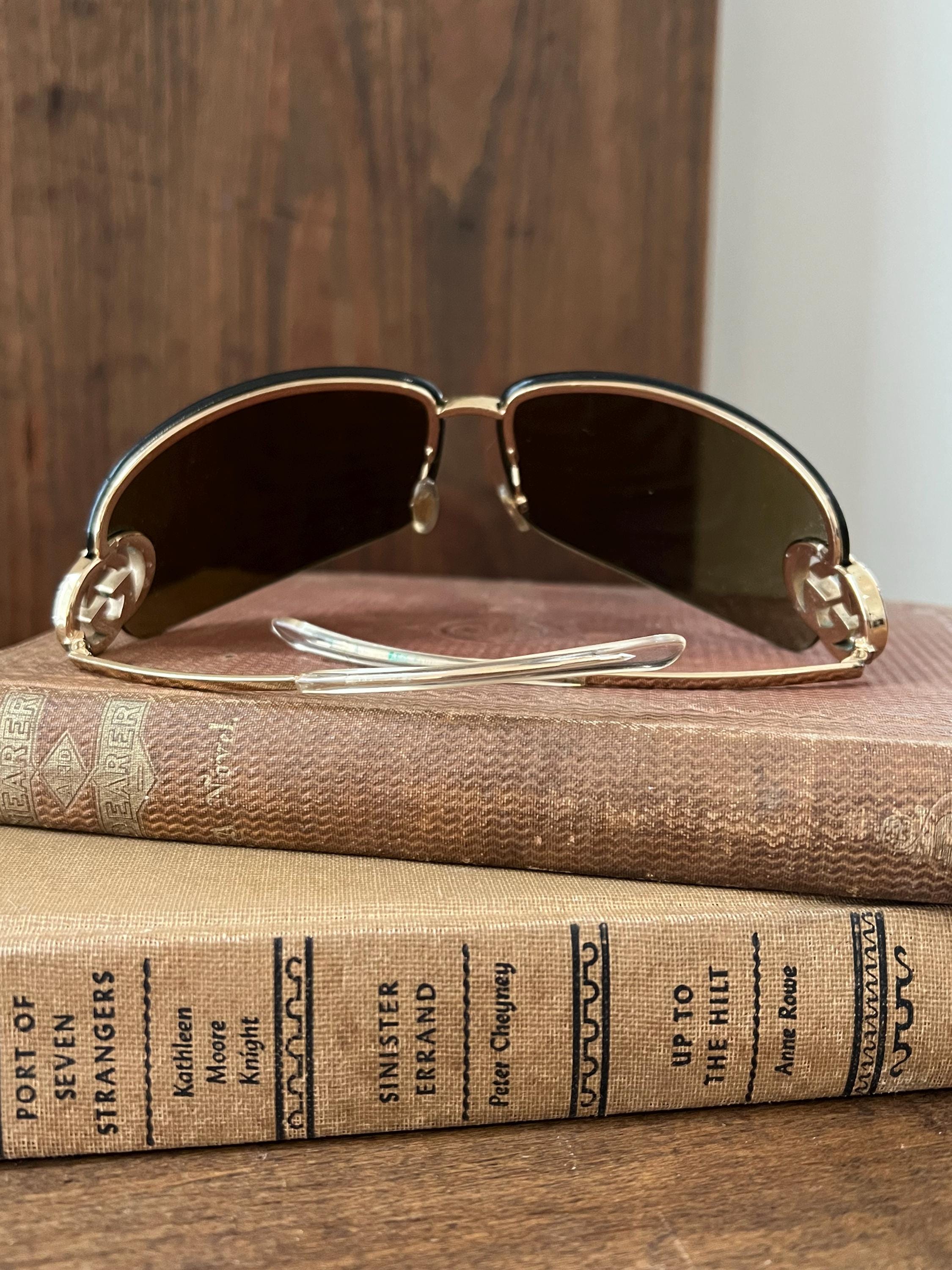 Y2K Vintage Gold GG Gucci Sunglasses - Etsy Canada