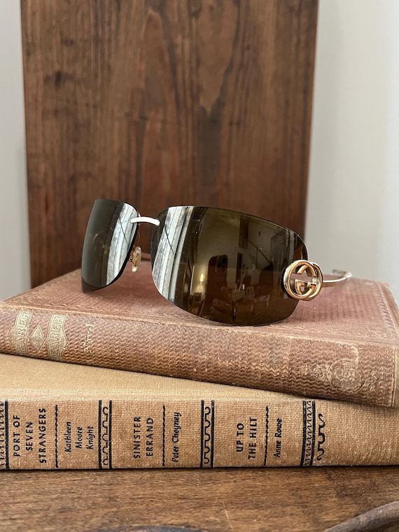 Y2K Vintage Gold GG Gucci Sunglasses - Etsy Canada