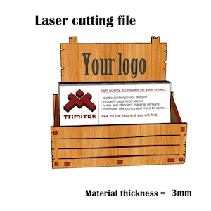 Laser Cut Visitenkartenhalter SVG in den Formaten 3mm-4mm-2,7mm Bild 5