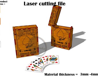 Laser cut Card box SVG 3mm-4mm