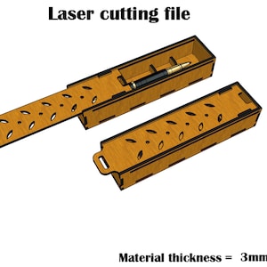 Pen Box  SVG 3mm - 4mm