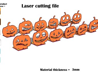 Halloween Candle Holder SVG 3mm Laser Cut File