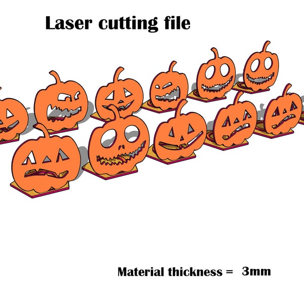 Halloween Candle Holder SVG 3mm Laser Cut File