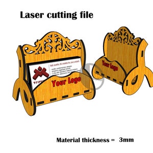 Laser Cut Business card holder Laser cut file