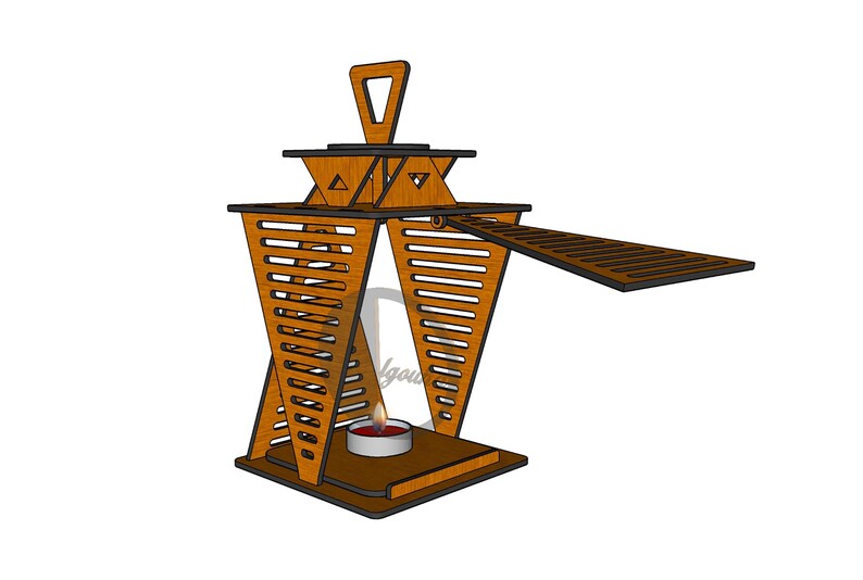 Lantern Candle Holder Laser Cut File Etsy