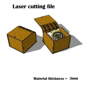 Watch Box SVG 3mm - Laser Cut File