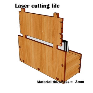 Laser Cut Visitenkartenhalter SVG in den Formaten 3mm-4mm-2,7mm Bild 6