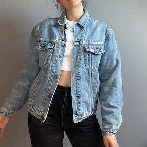 Vintage Levi’s Jeansjacke – Größe Small / Levi’s Quilted Lined Denim Jacket Klassische 90er Jahre Jacke Blaue Jeansjacke – Retro Outerwear