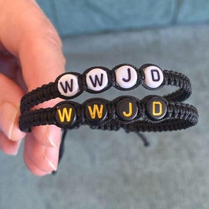 WWJD Bracelets, Jesus Religious Jewelry Gift, What Would Jesus Do Bracelet, Religious Gifts, Gift for Christmas
