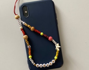 Personalized Phone Charm, Name Phone Charm, Custom Phone Charm, Beaded Phone Charm with Name, Gift for Her/Him, Cute Bag Charm