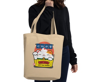 Lucky Cat Cupcake Eco Tote Bag