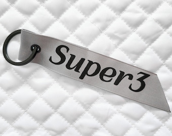MORGAN - Super3, Super 3, Morgan Car Keyring, Key Chain, Flight Ribbon