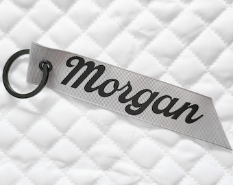 MORGAN - Plus Four, Plus Eight, Super 3, Keyring, Key Chain, Remove Before Flight