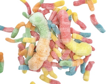 Freeze Dried Sour Worms, Freeze Dried Gummy Worms, Freeze Dried Candy, Freeze Dried Treats, Freeze Dried Sweets, Candy Party Favors Gifts