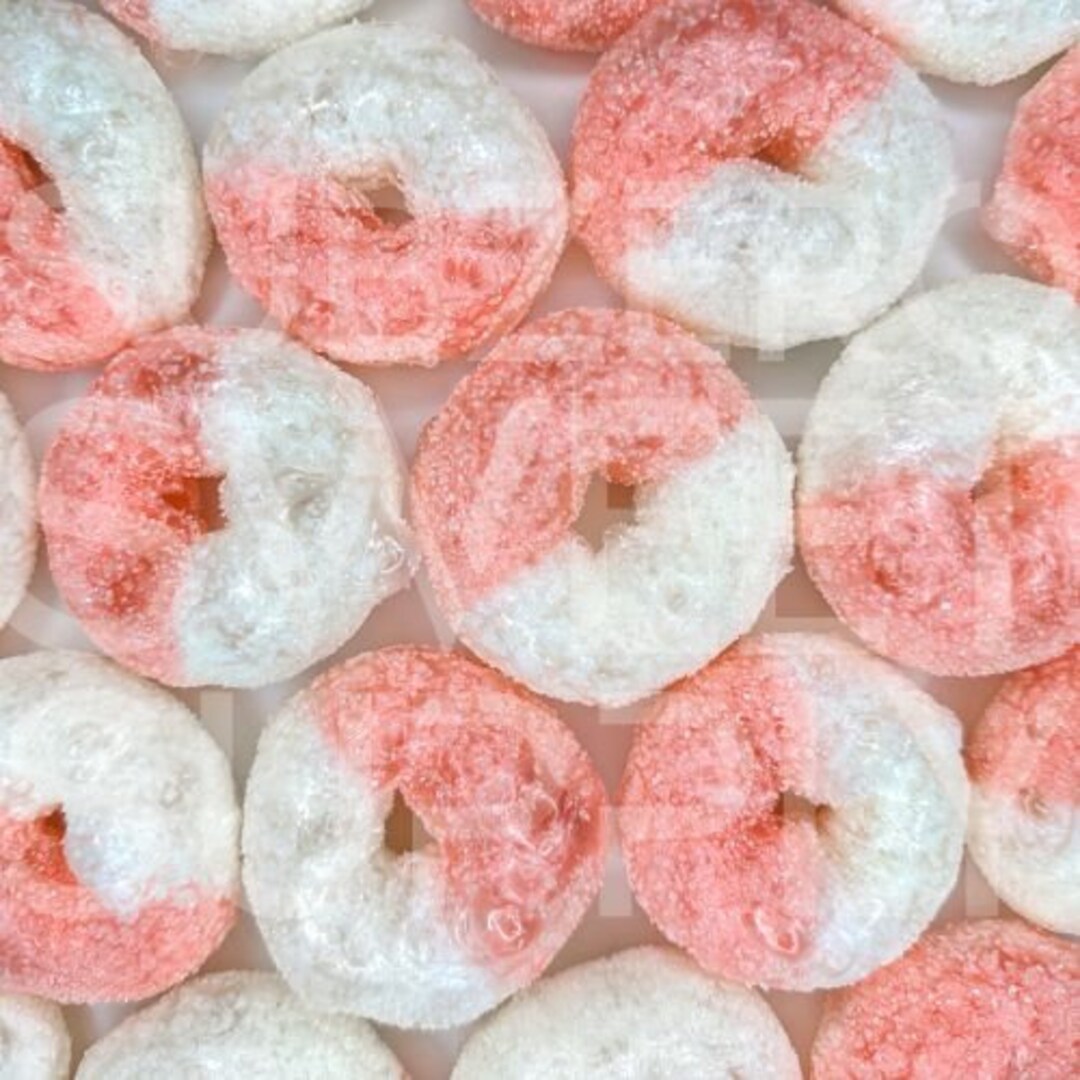 Freeze Dried Watermelon Ring Gummies, Freeze Dried Watermelon Rings