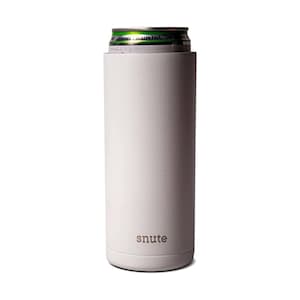 Snute 2-in-1 Slim Can Cooler & Tumbler | Stainless Steel Insulator for Seltzers Beer Soda and Energy Drinks | 12oz Skinny Coozie (Cloud)