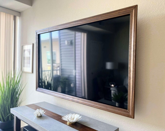 Wood TV Frames, genuine Pine, Wall Art, Aesthetic Home Décor, Room