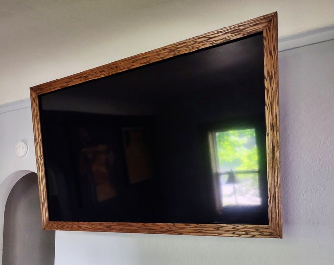 Wood TV Frames, genuine Oak, Wall Art, Aesthetic Home Décor, Room Décor