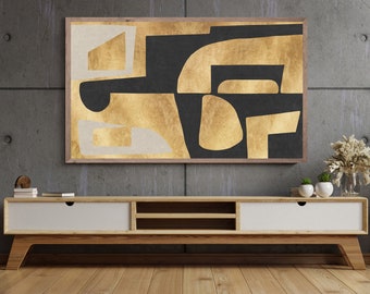 Samsung Frame TV Art, Gold Abstract, Samsung Art TV, Digital Download Samsung Frame, Aesthetic Room Decor, Frame TV Art, Minimalist Wall Art