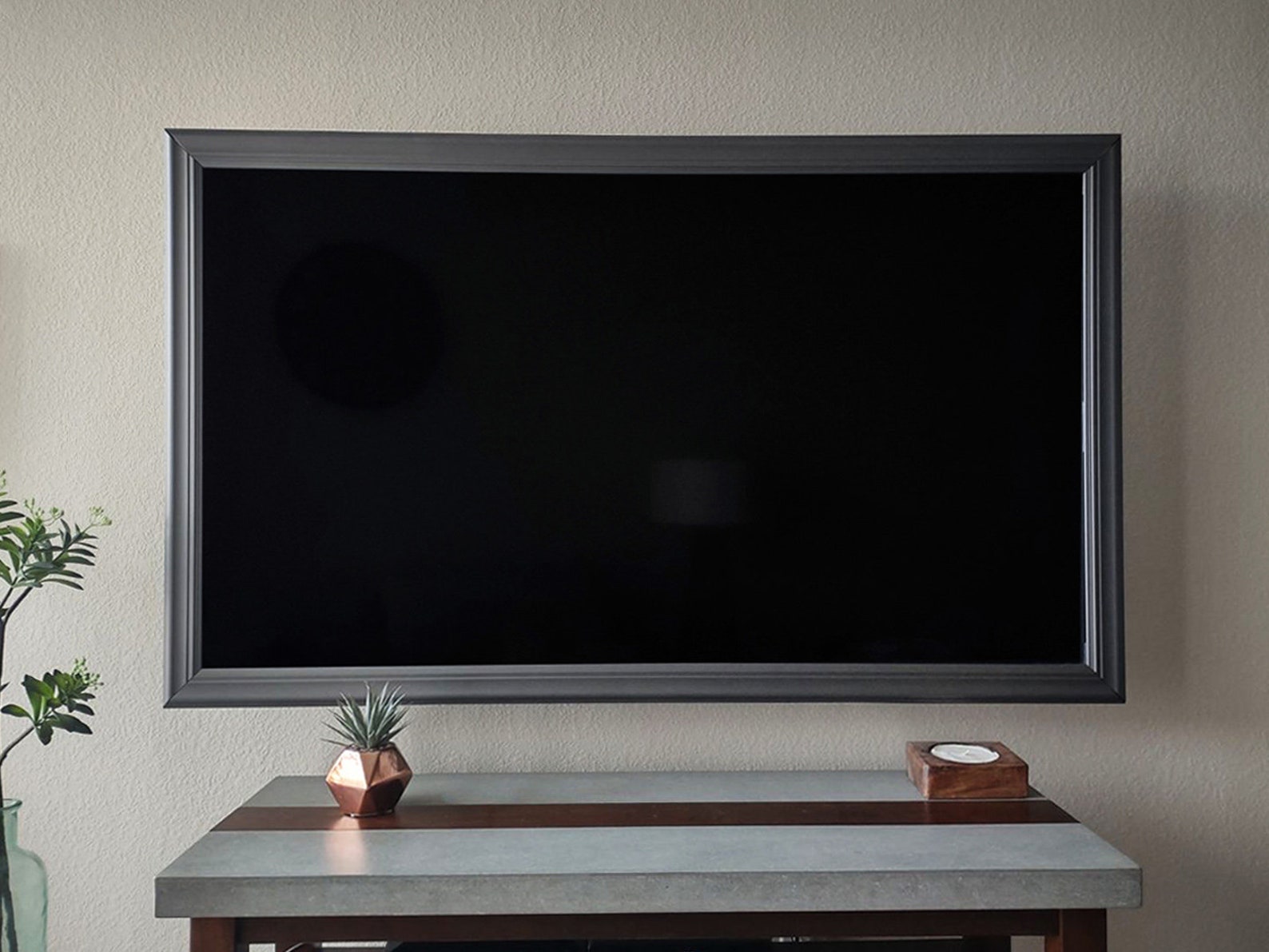 Crown TV Frames gunmetal Gray Wall Art Aesthetic Home Etsy