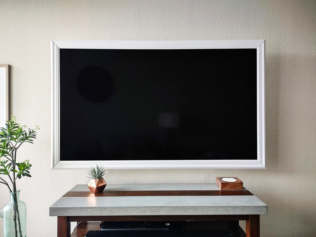 Crown TV Frames flat White, Wall Art, Aesthetic Home Décor, Room Décor