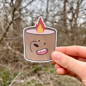 Grizzly Bear Candle Sticker SoFandom ShopSoFandom