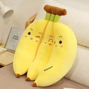 Cute Cartoon Banana Cushion, 3D Banana Pillow, Children's Room Decoration, Kids Pillow，sofa cushion，gift for her