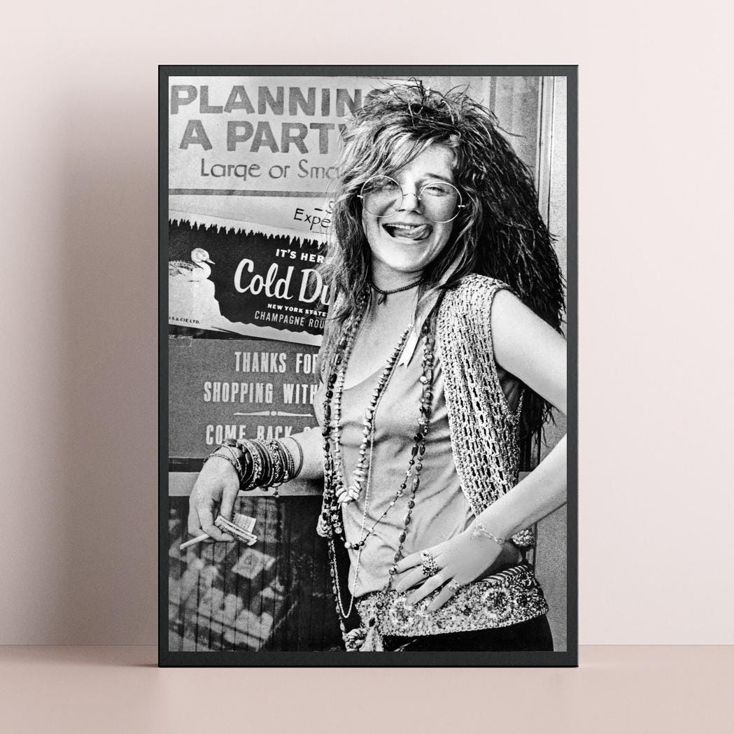 Janis Joplin Poster Canvas Art Painting Wall Art Picture Print Family ...