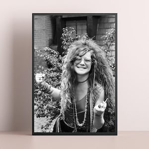 Janis Joplin Poster Canvas Art Painting Wall Art Picture Print Family bedroom Decor（Not include frame）