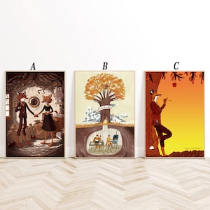 Fantastic Mr. Fox Classic Movie Canvas Art Painting Wall Art Picture Print Family bedroom Decor