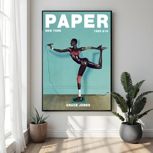 Grace Jones Poster Canvas Art Painting Wall Art Picture Print Family bedroom Decor（Not include frame）