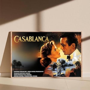 Casablanca movie Poster Canvas Art Painting Wall Art Picture Print Family bedroom Decor