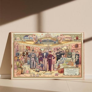 The Grand Budapest Hotel movie Poster Canvas Art Painting Wall Art Picture Print Family bedroom Decor