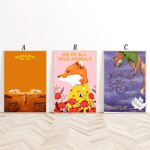 Fantastic Mr. Fox Classic Movie Canvas Art Painting Wall Art Picture Print Family bedroom Decor