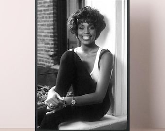 Whitney Houston Poster Canvas Wall Art Picture Print Family Decor（Not include frame）