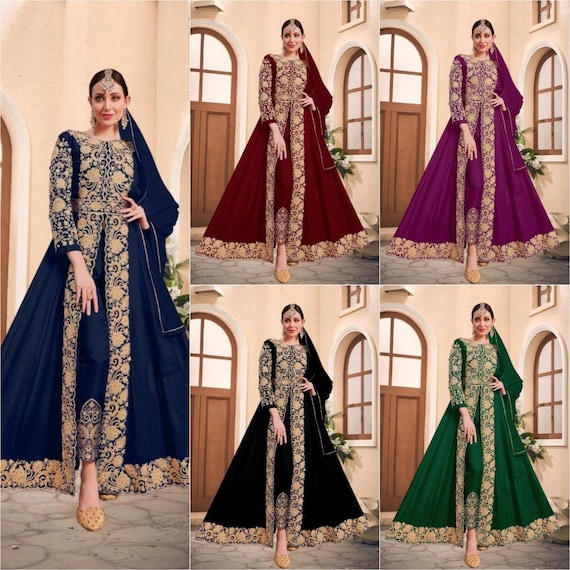 Buy Organza Salwar Suits Online in Latest Designs