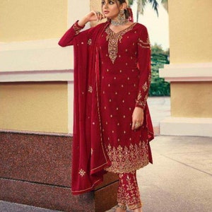 tarief kanker heb vertrouwen Bollywood Dress Indian Wear Bridal Designer Salwar Kameez - Etsy
